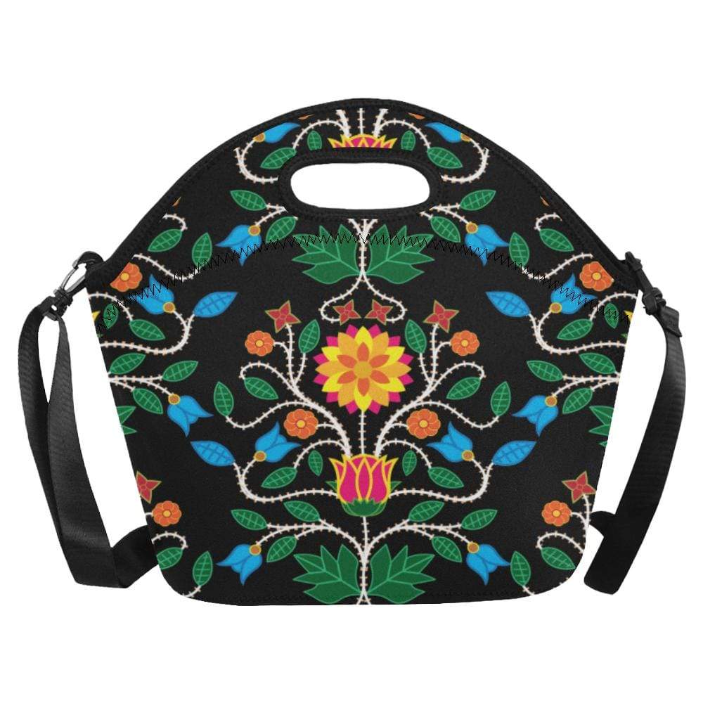 Floral Beadwork Four Clans Neoprene Lunch Bag/Large (Model 1669) Neoprene Lunch Bag/Large (1669) e-joyer