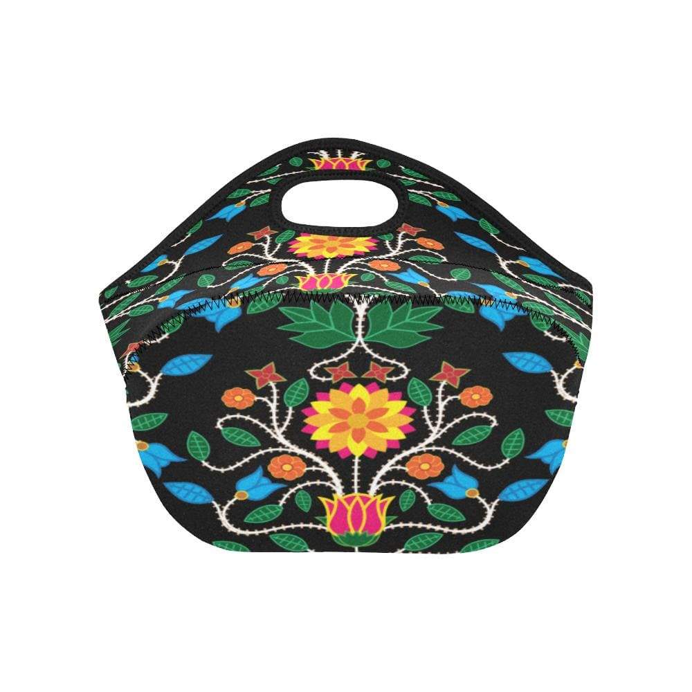 Floral Beadwork Four Clans Neoprene Lunch Bag/Small (Model 1669) Neoprene Lunch Bag/Small (1669) e-joyer
