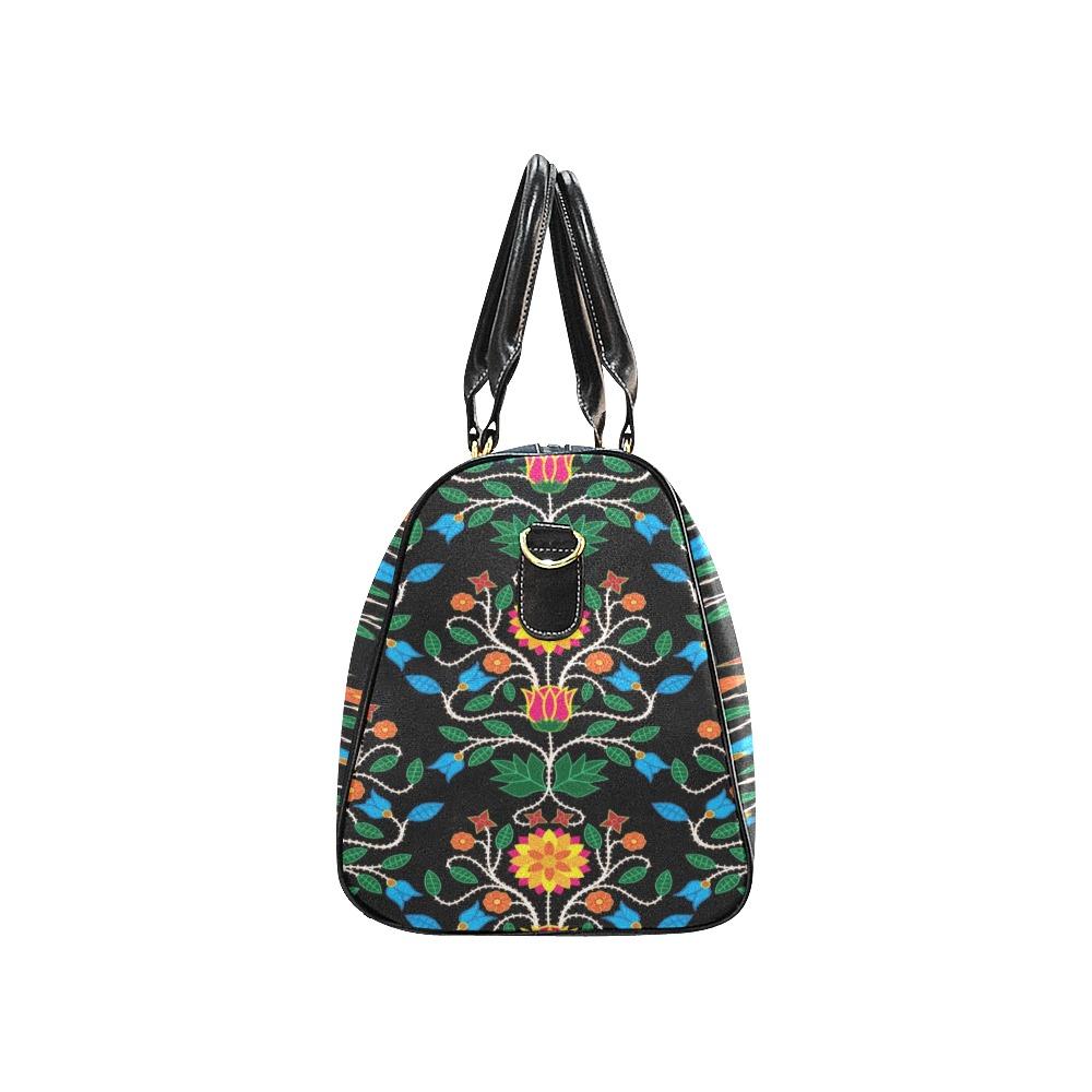 Floral Beadwork Four Clans New Waterproof Travel Bag/Small (Model 1639) bag e-joyer