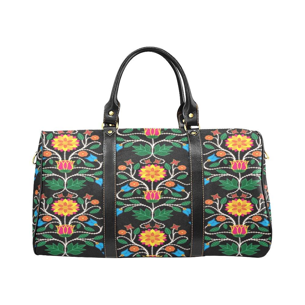 Floral Beadwork Four Clans New Waterproof Travel Bag/Small (Model 1639) bag e-joyer