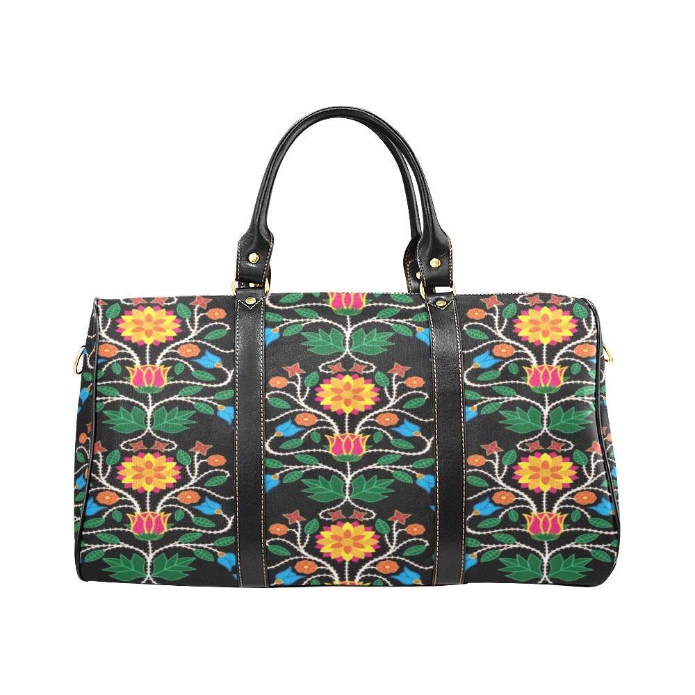 Floral Beadwork Four Clans New Waterproof Travel Bag/Small (Model 1639) bag e-joyer