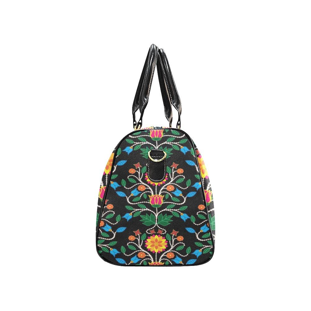 Floral Beadwork Four Clans New Waterproof Travel Bag/Small (Model 1639) bag e-joyer
