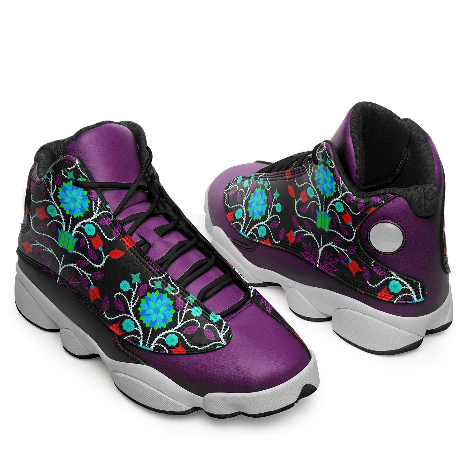 Floral Beadwork Four Clans Winter Athletic Shoes Herman