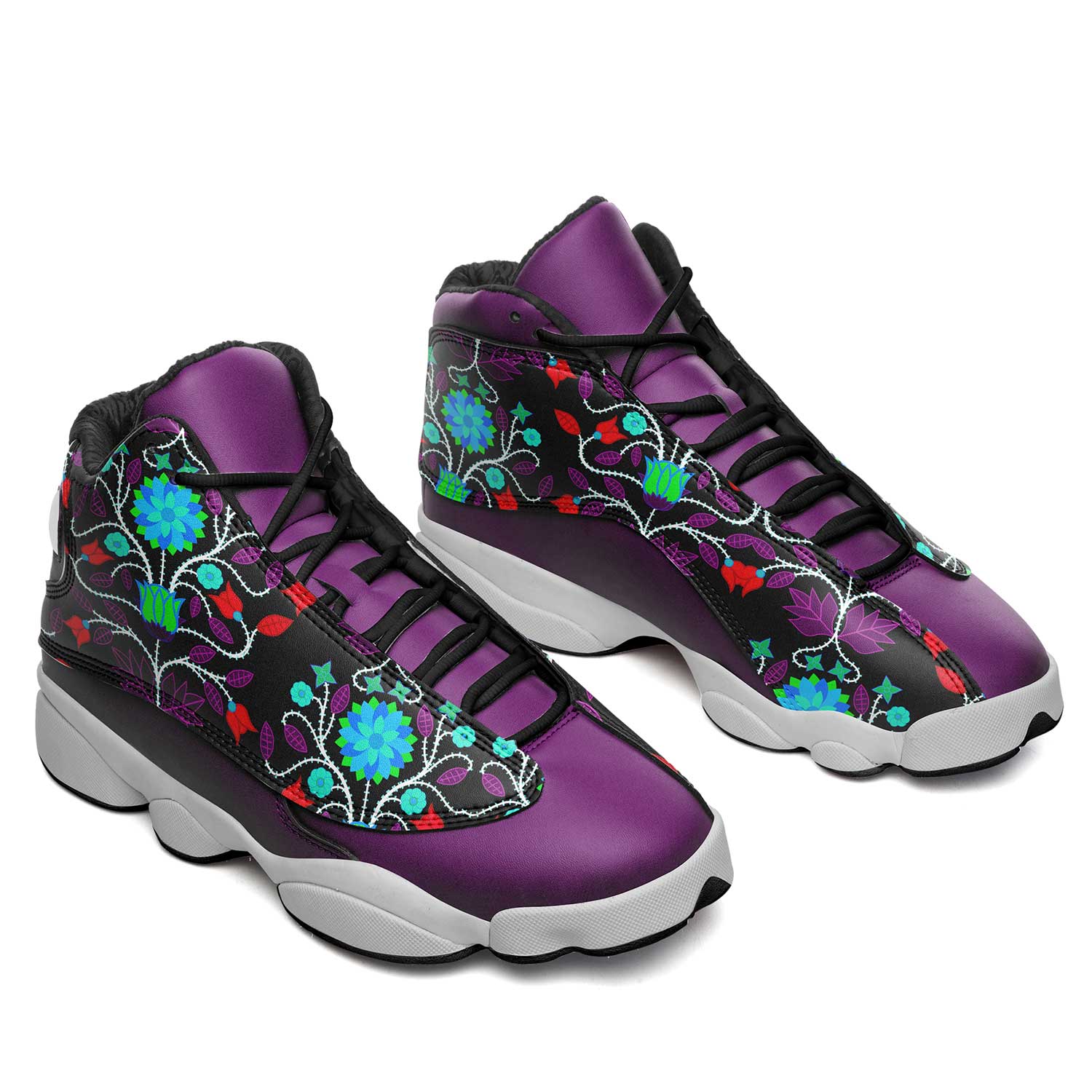 Floral Beadwork Four Clans Winter Athletic Shoes Herman