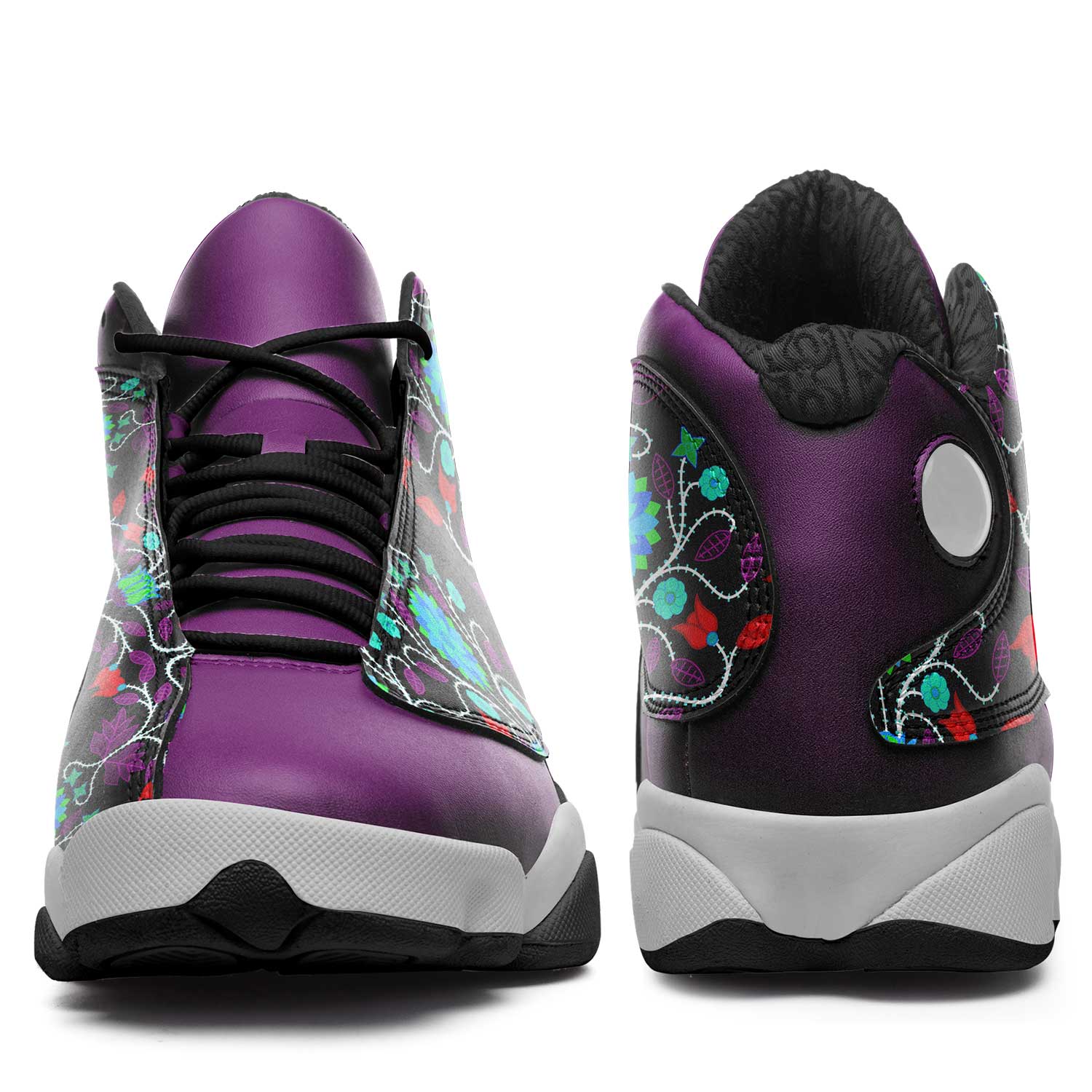Floral Beadwork Four Clans Winter Athletic Shoes Herman