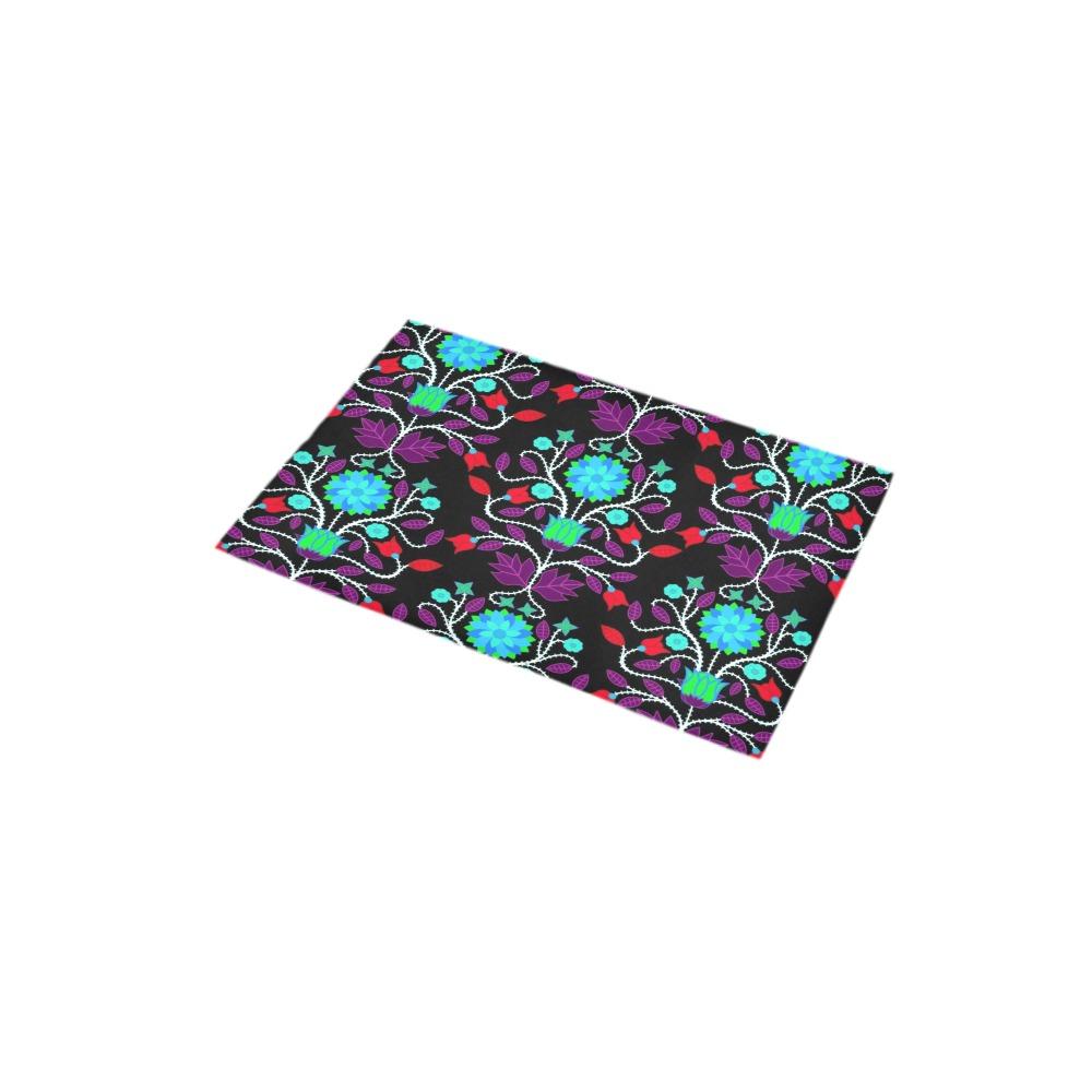 Floral Beadwork Four Clans Winter Bath Rug 16''x 28'' Bath Rug 16''x 28'' e-joyer