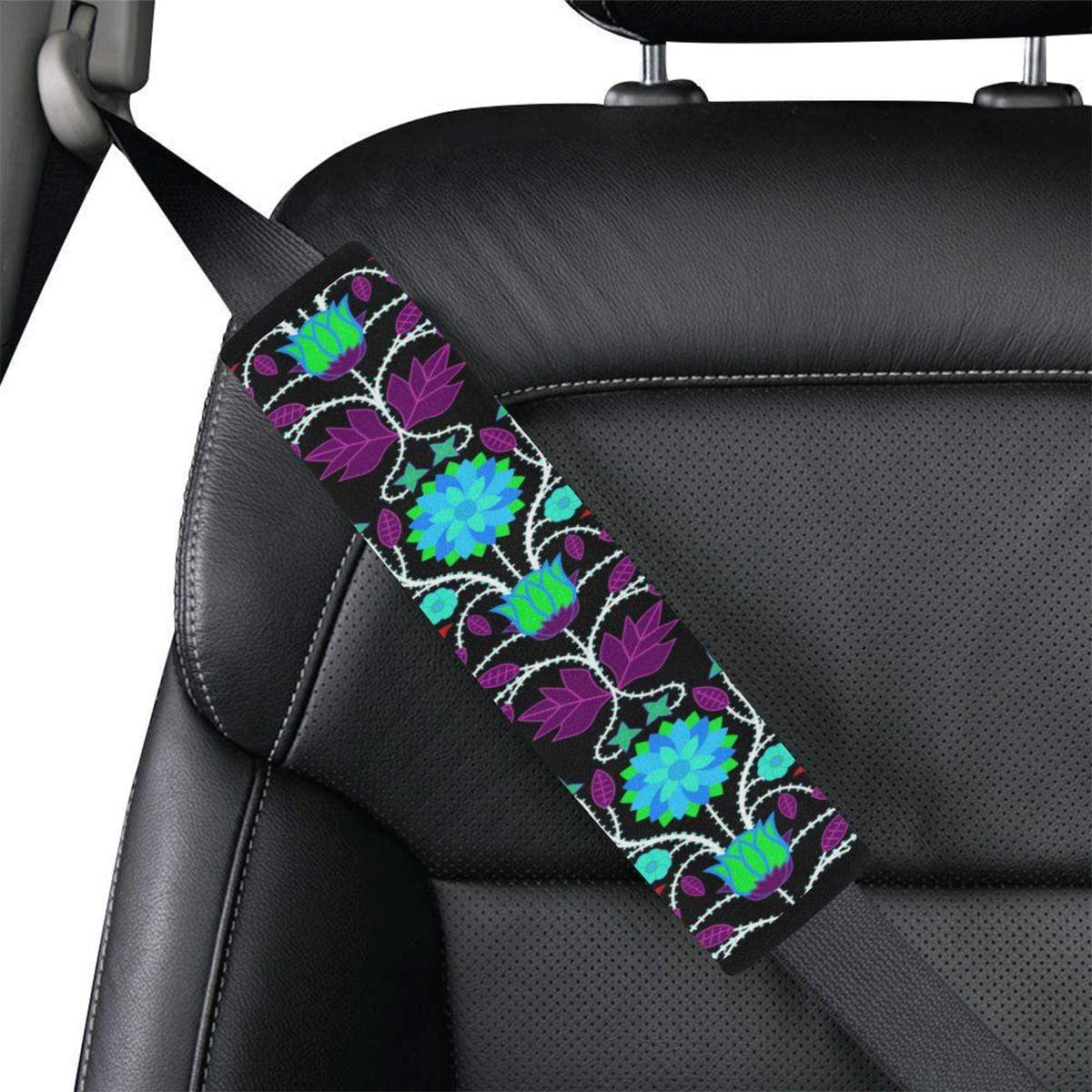Floral Beadwork Four Clans Winter Car Seat Belt Cover 7''x12.6'' Car Seat Belt Cover 7''x12.6'' e-joyer