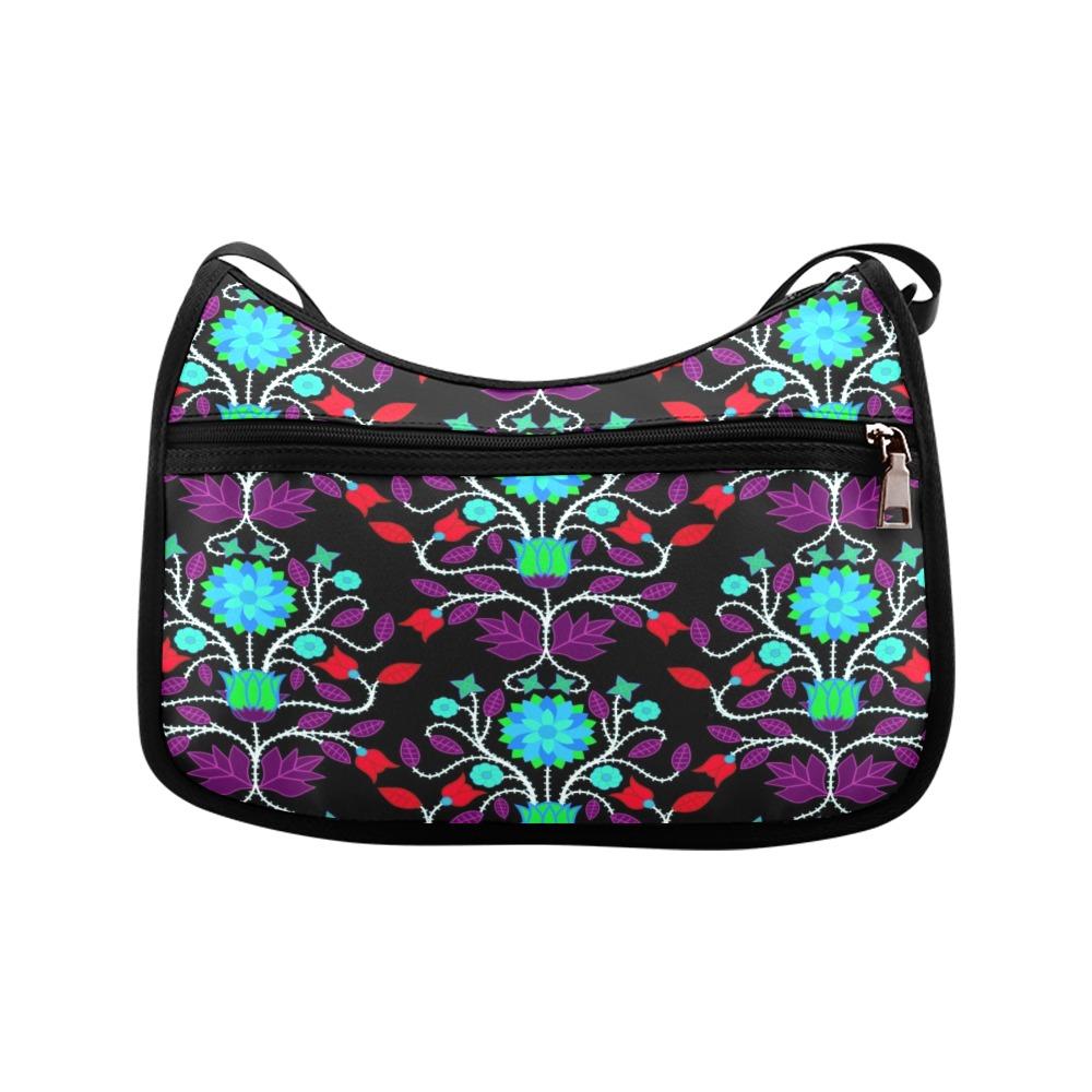 Floral Beadwork Four Clans Winter Crossbody Bags (Model 1616) Crossbody Bags (1616) e-joyer