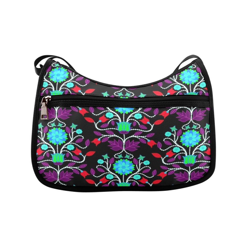 Floral Beadwork Four Clans Winter Crossbody Bags (Model 1616) Crossbody Bags (1616) e-joyer