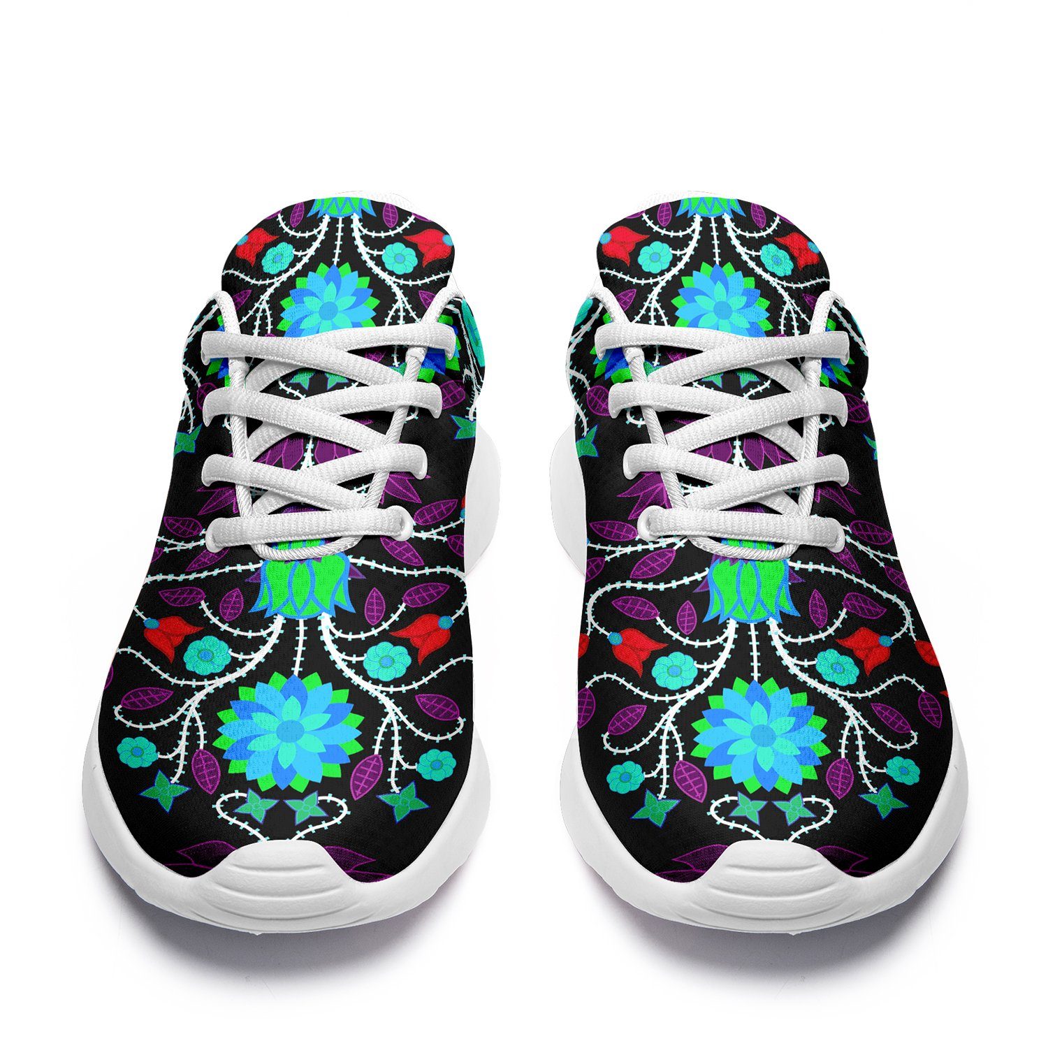 Floral Beadwork Four Clans Winter Ikkaayi Sport Sneakers 49 Dzine