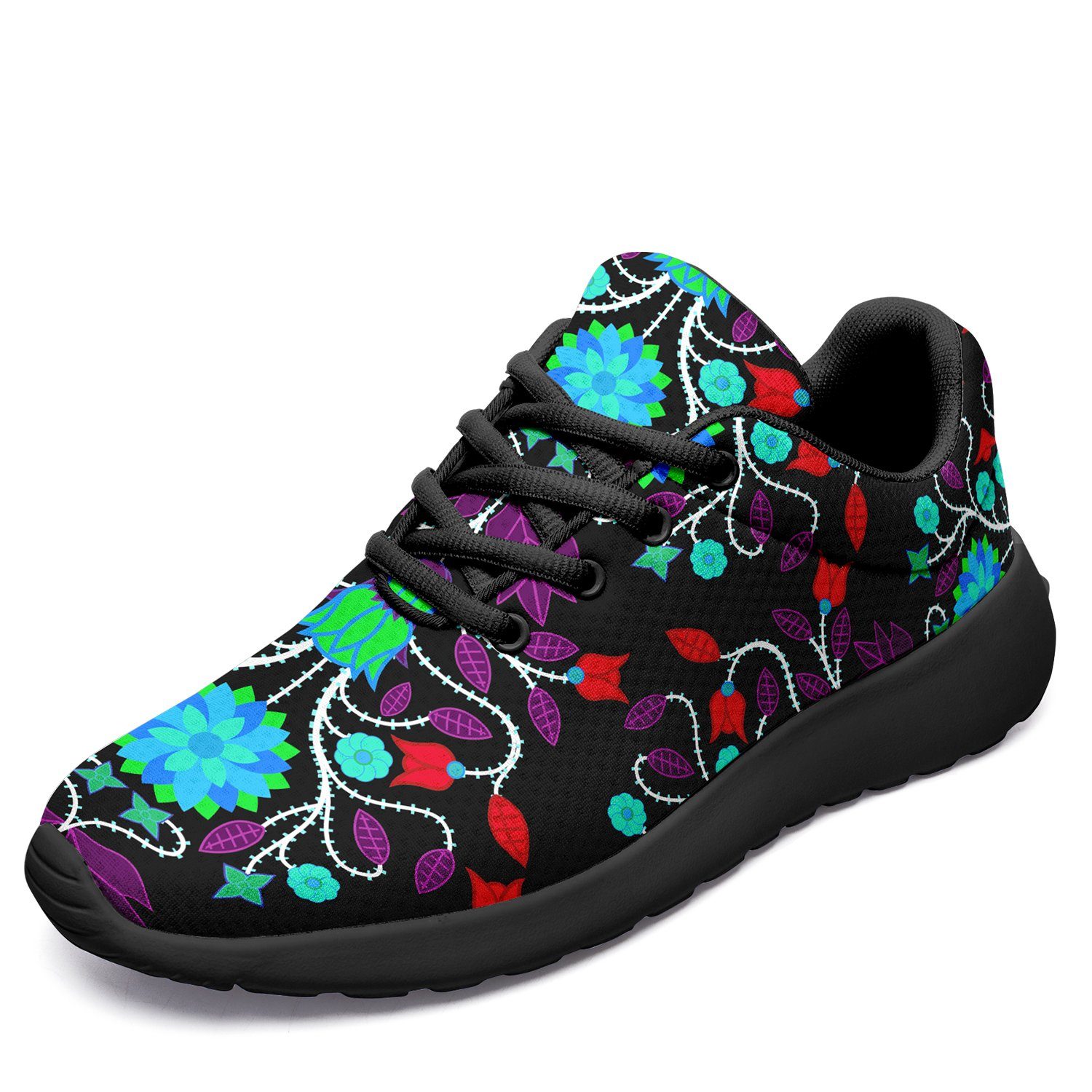 Floral Beadwork Four Clans Winter Ikkaayi Sport Sneakers 49 Dzine