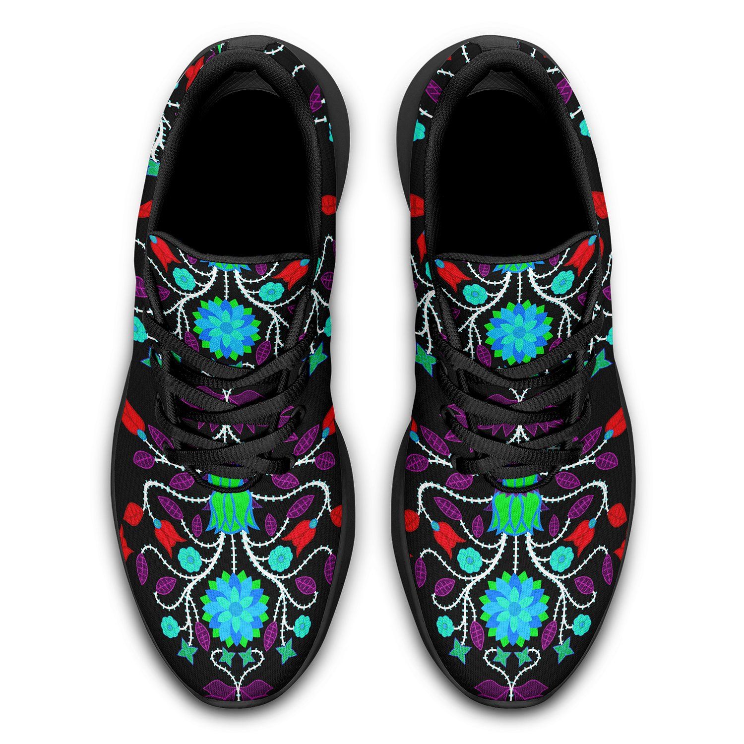 Floral Beadwork Four Clans Winter Ikkaayi Sport Sneakers 49 Dzine