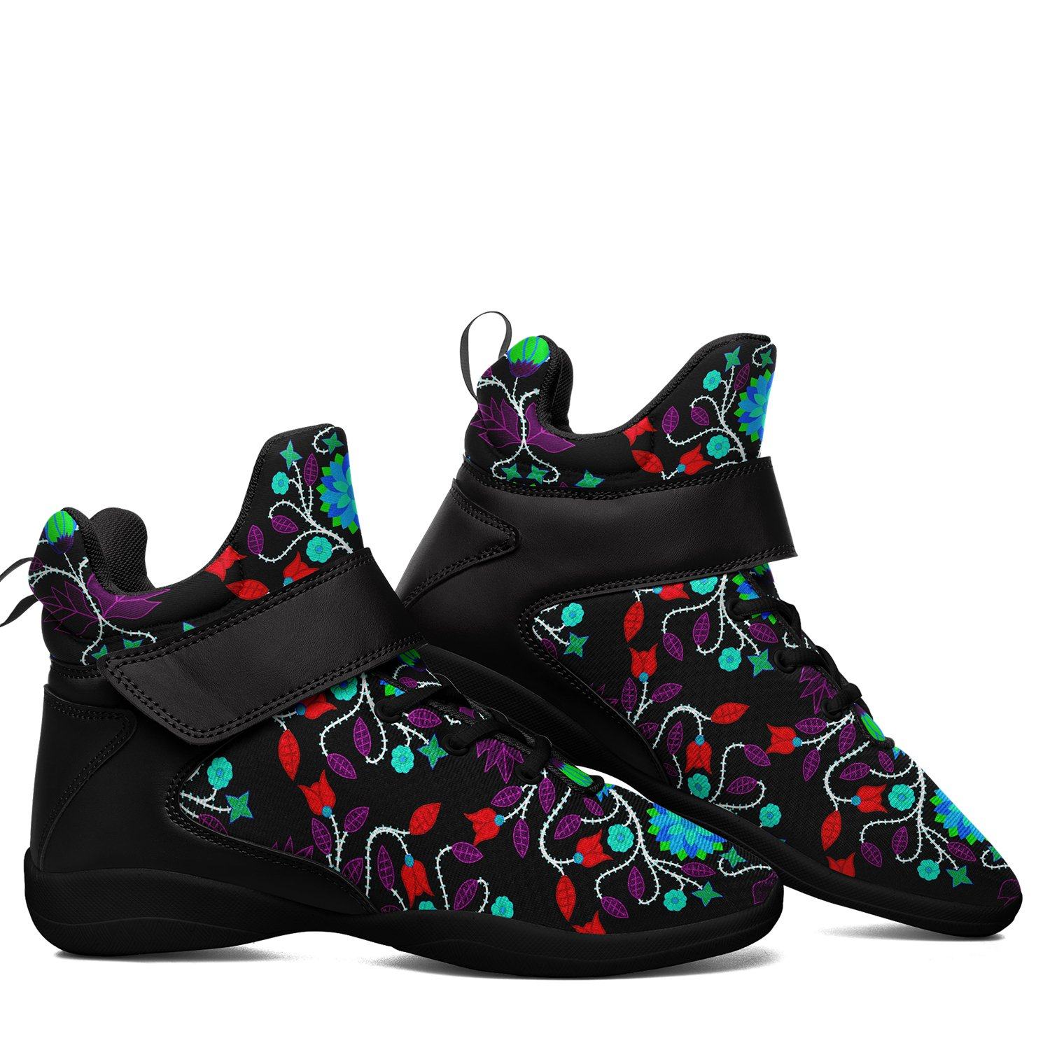 Floral Beadwork Four Clans Winter Ipottaa Basketball / Sport High Top Shoes 49 Dzine