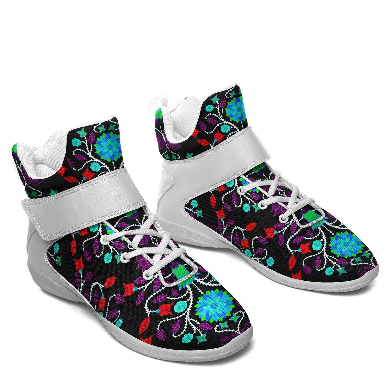 Floral Beadwork Four Clans Winter Kid's Ipottaa Basketball / Sport High Top Shoes 49 Dzine