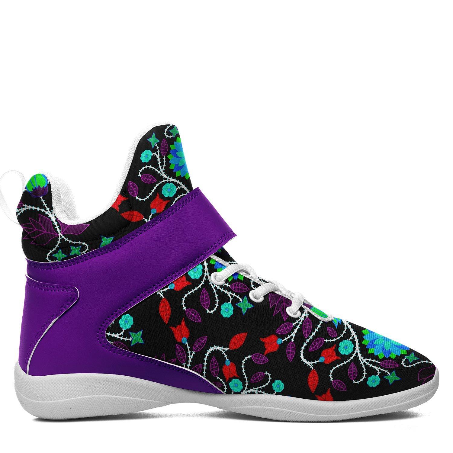 Floral Beadwork Four Clans Winter Kid's Ipottaa Basketball / Sport High Top Shoes 49 Dzine