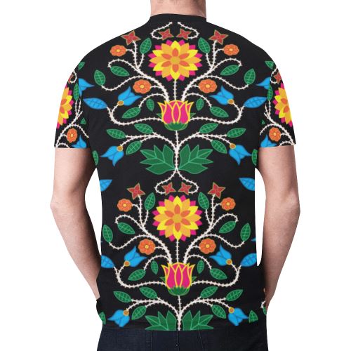 Floral Beadwork Four Clans Winter New All Over Print T-shirt for Men (Model T45) New All Over Print T-shirt for Men (T45) e-joyer