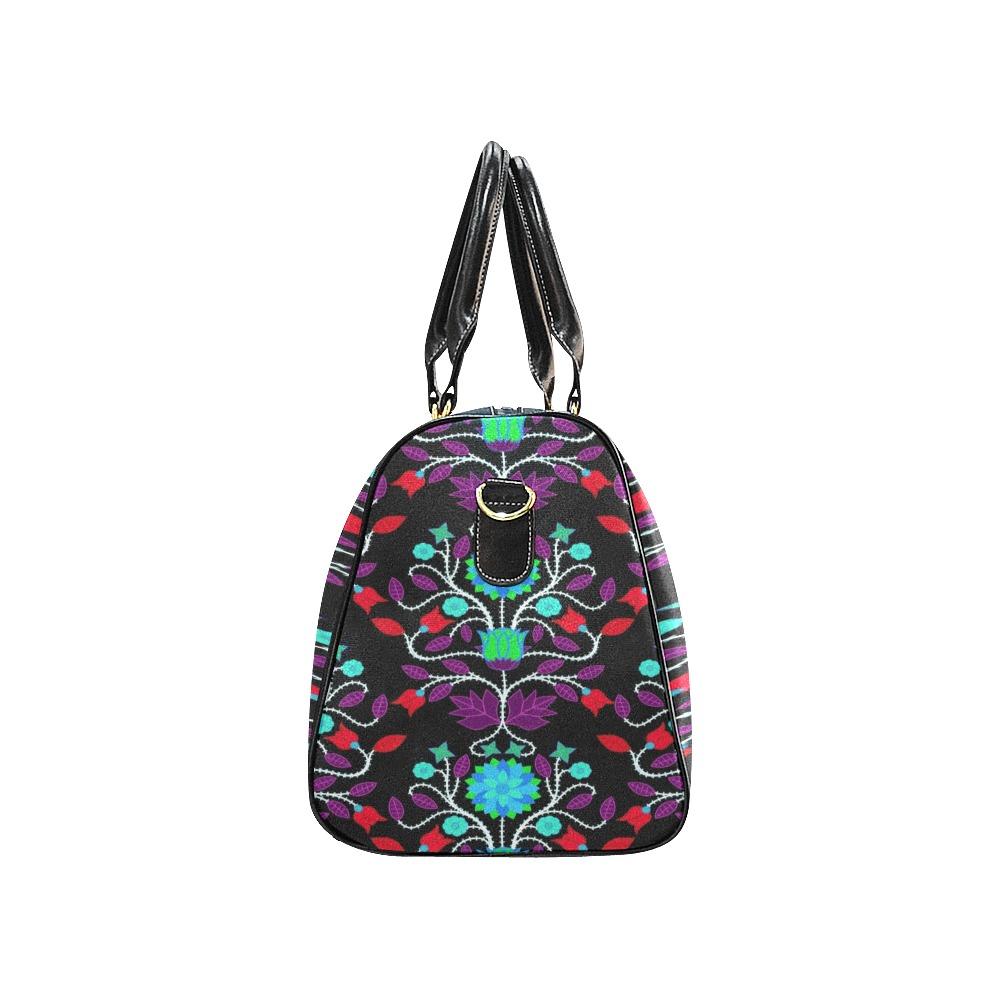 Floral Beadwork Four Clans Winter New Waterproof Travel Bag/Small (Model 1639) bag e-joyer