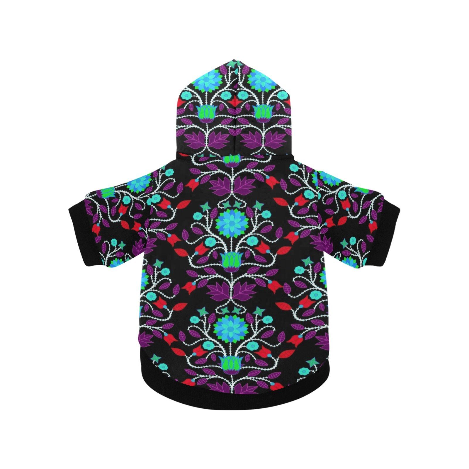 Floral Beadwork Four Clans Winter Pet Dog Hoodie Pet Dog Hoodie e-joyer