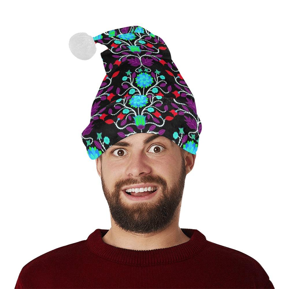 Floral Beadwork Four Clans Winter Santa Hat Santa Hat e-joyer
