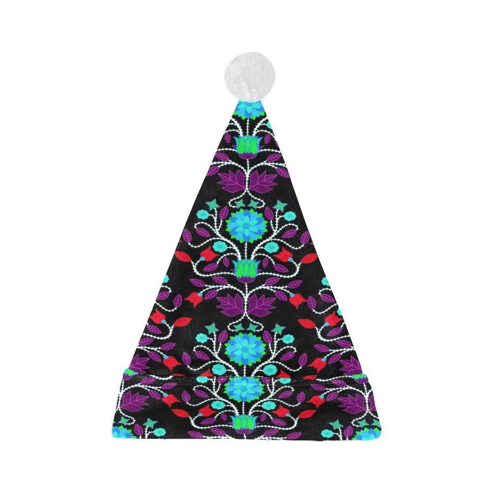 Floral Beadwork Four Clans Winter Santa Hat Santa Hat e-joyer