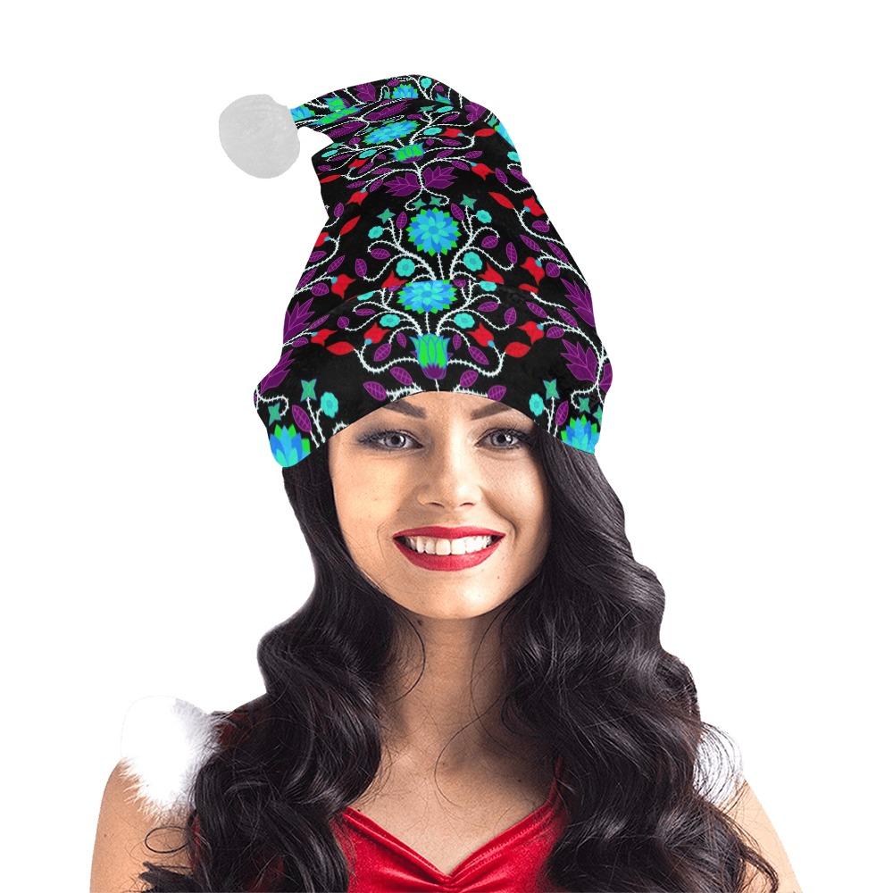 Floral Beadwork Four Clans Winter Santa Hat Santa Hat e-joyer