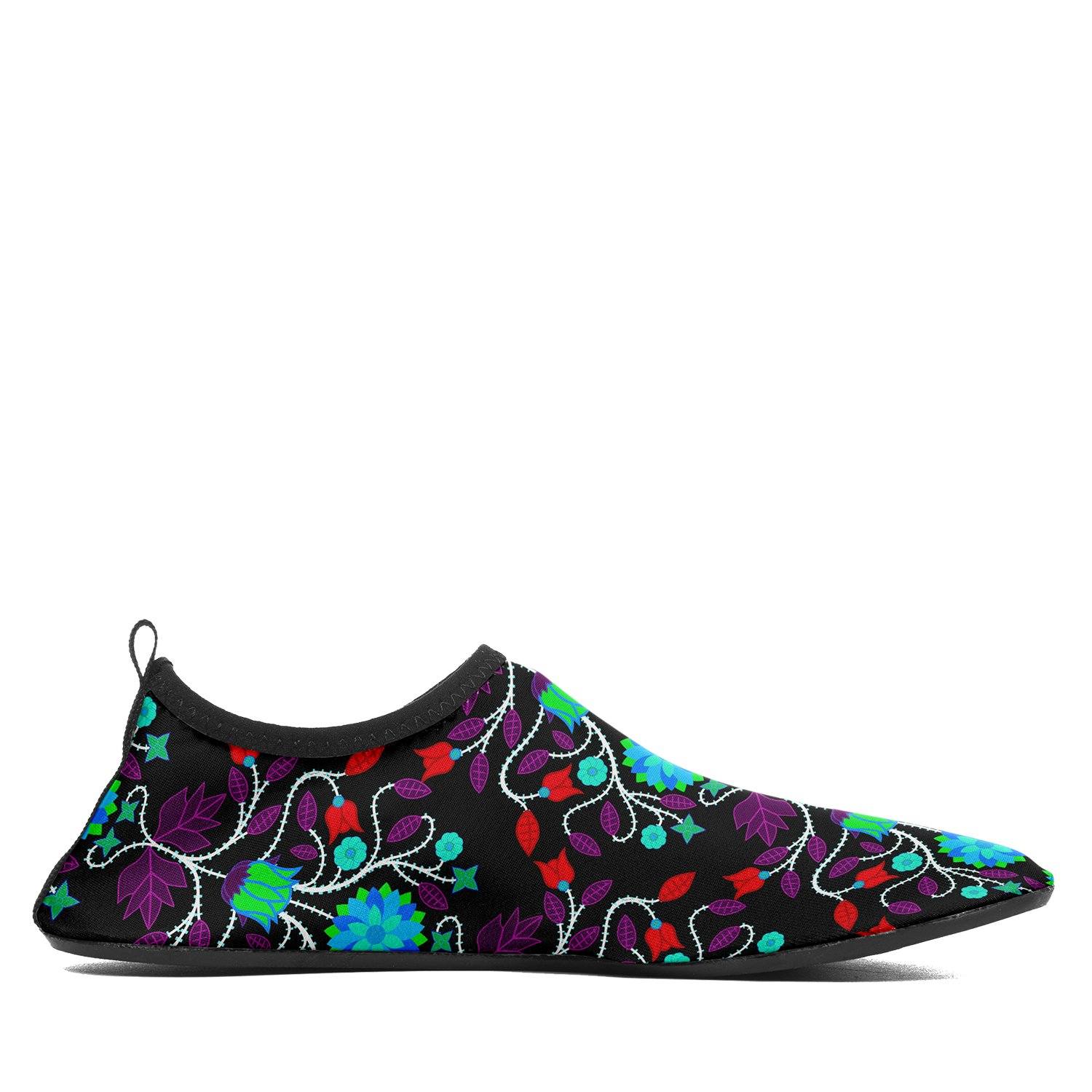Floral Beadwork Four Clans Winter Sockamoccs Slip On Shoes 49 Dzine