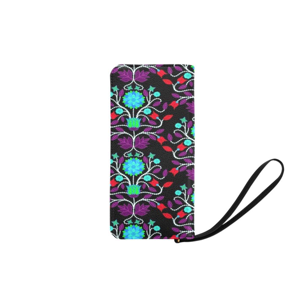 Floral Beadwork Four Clans Winter Women's Clutch Purse (Model 1637) Women's Clutch Purse (1637) e-joyer