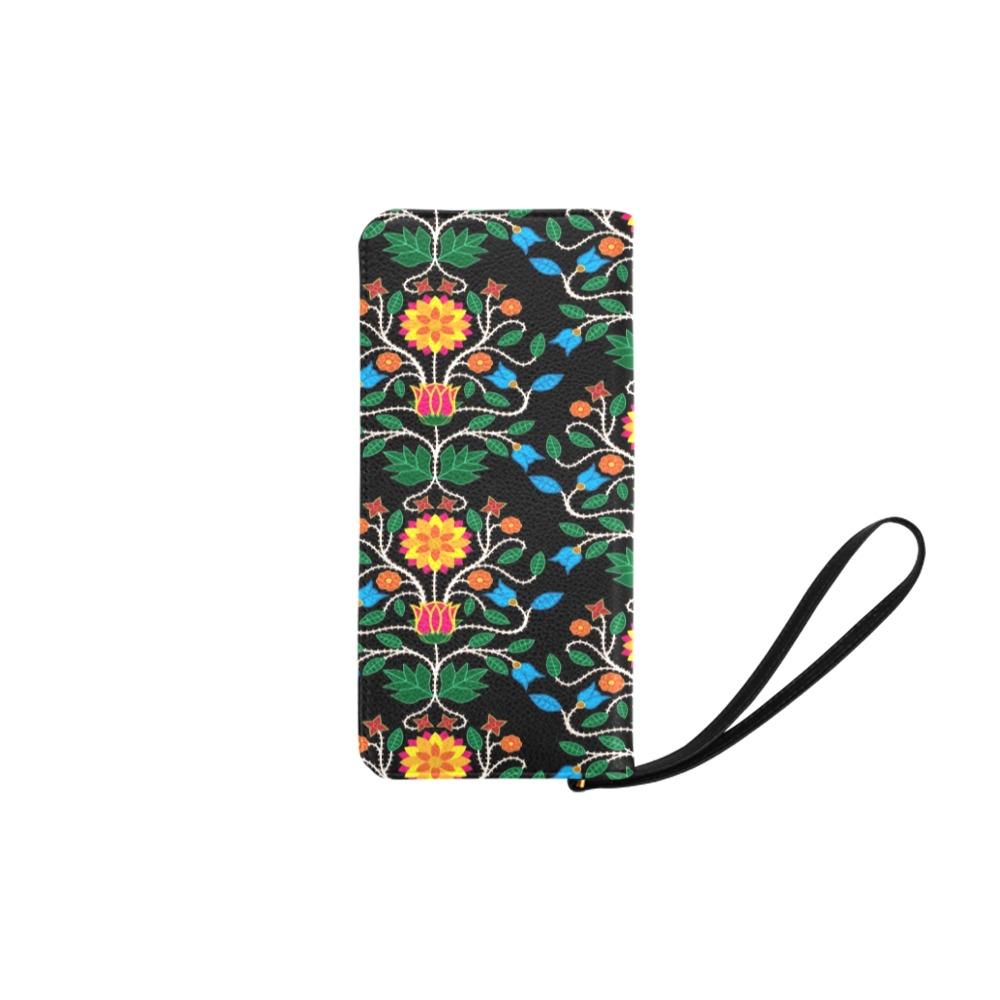 Floral Beadwork Four Clans Women's Clutch Purse (Model 1637) Women's Clutch Purse (1637) e-joyer