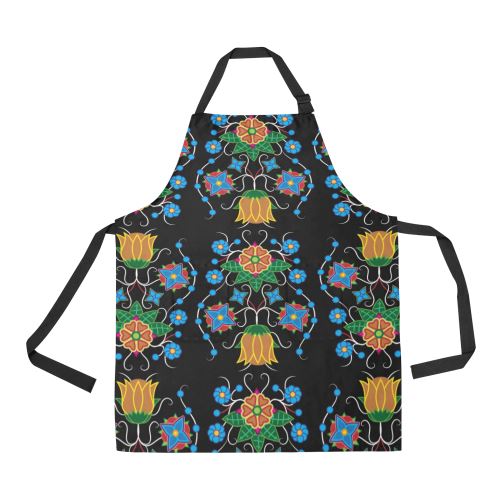Floral Beadwork Four Mothers All Over Print Apron All Over Print Apron e-joyer