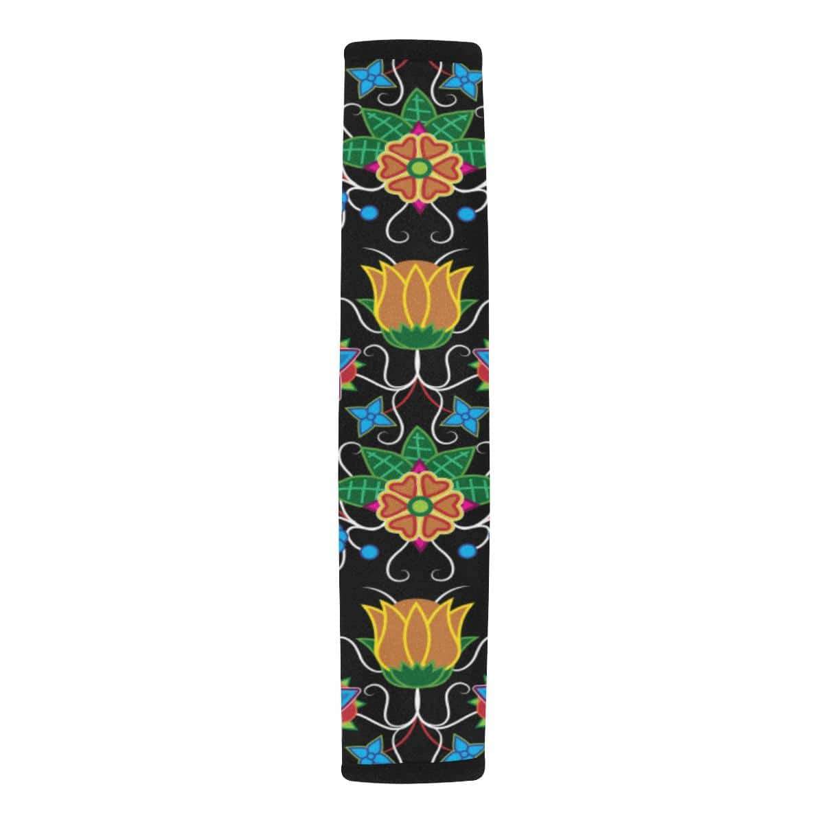 Floral Beadwork Four Mothers Car Seat Belt Cover 7''x12.6'' Car Seat Belt Cover 7''x12.6'' e-joyer