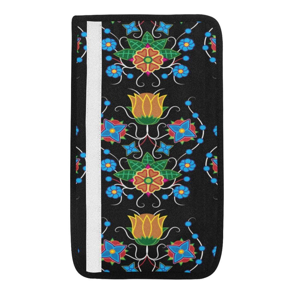 Floral Beadwork Four Mothers Car Seat Belt Cover 7''x12.6'' Car Seat Belt Cover 7''x12.6'' e-joyer