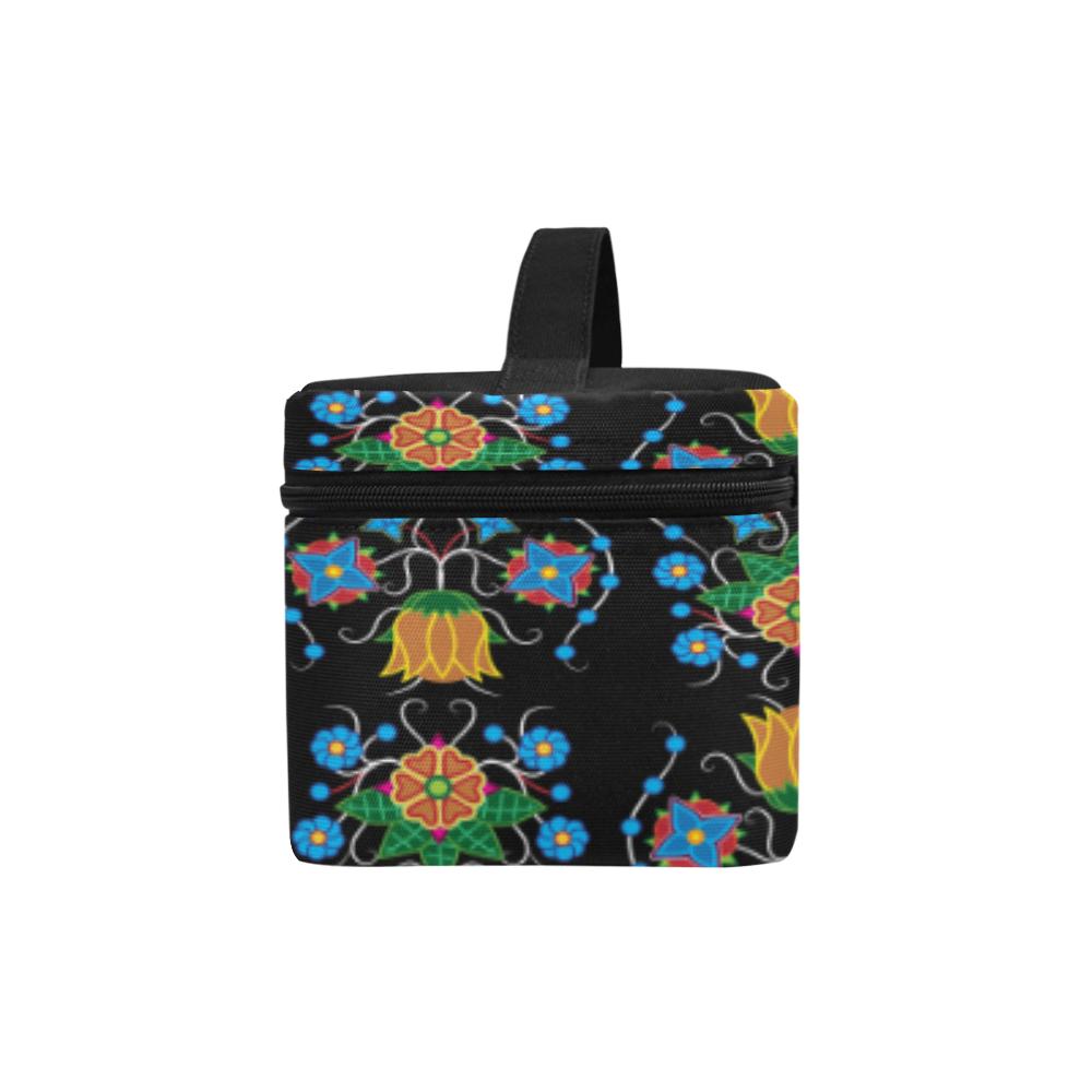 Floral Beadwork Four Mothers Cosmetic Bag/Large (Model 1658) Cosmetic Bag e-joyer