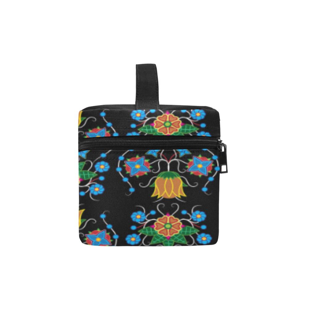 Floral Beadwork Four Mothers Cosmetic Bag/Large (Model 1658) Cosmetic Bag e-joyer