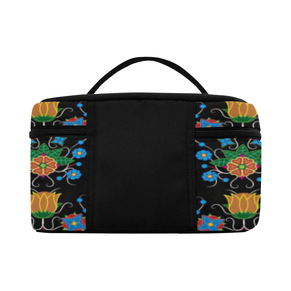 Floral Beadwork Four Mothers Cosmetic Bag/Large (Model 1658) Cosmetic Bag e-joyer