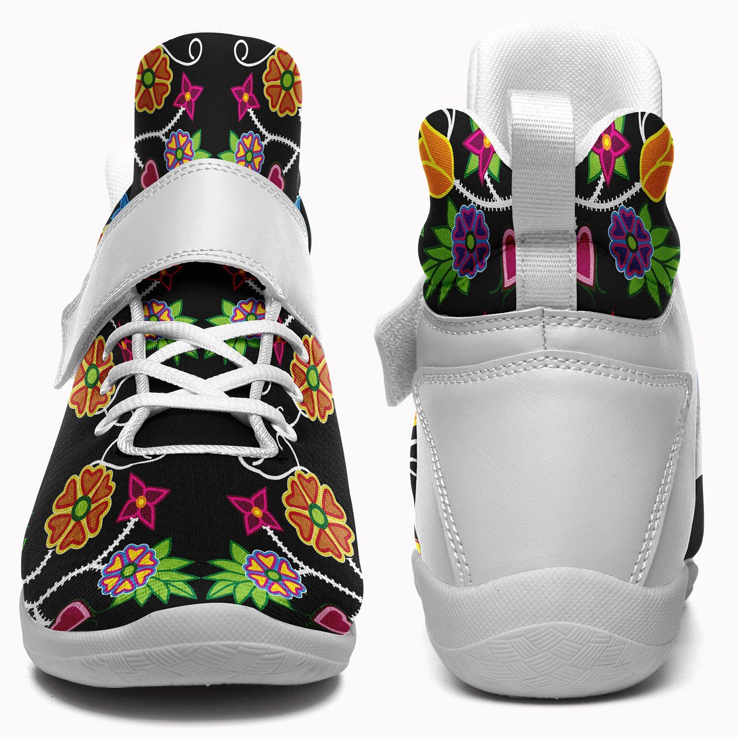 Floral Beadwork Ipottaa Basketball / Sport High Top Shoes 49 Dzine