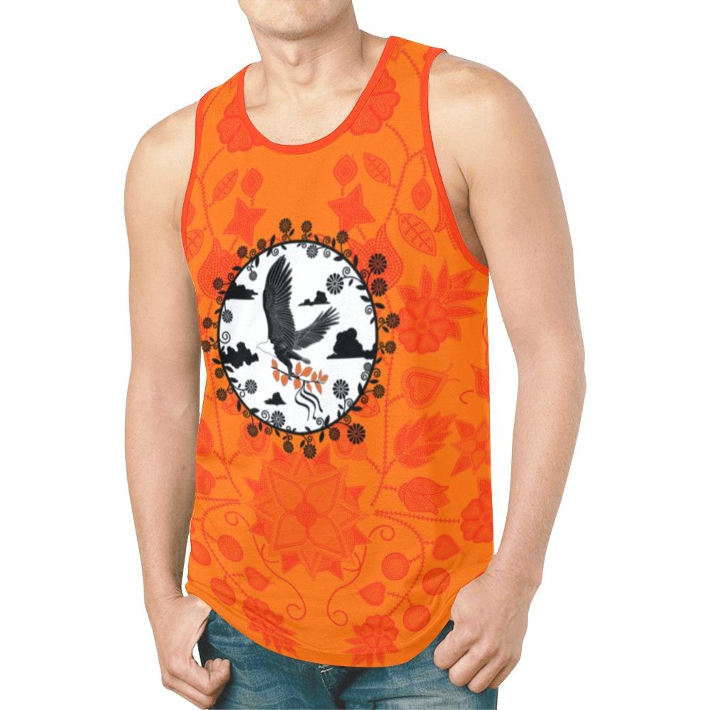 Floral Beadwork Real Orange Carrying Their Prayers New All Over Print Tank Top for Men (Model T46) New All Over Print Tank Top for Men (T46) e-joyer
