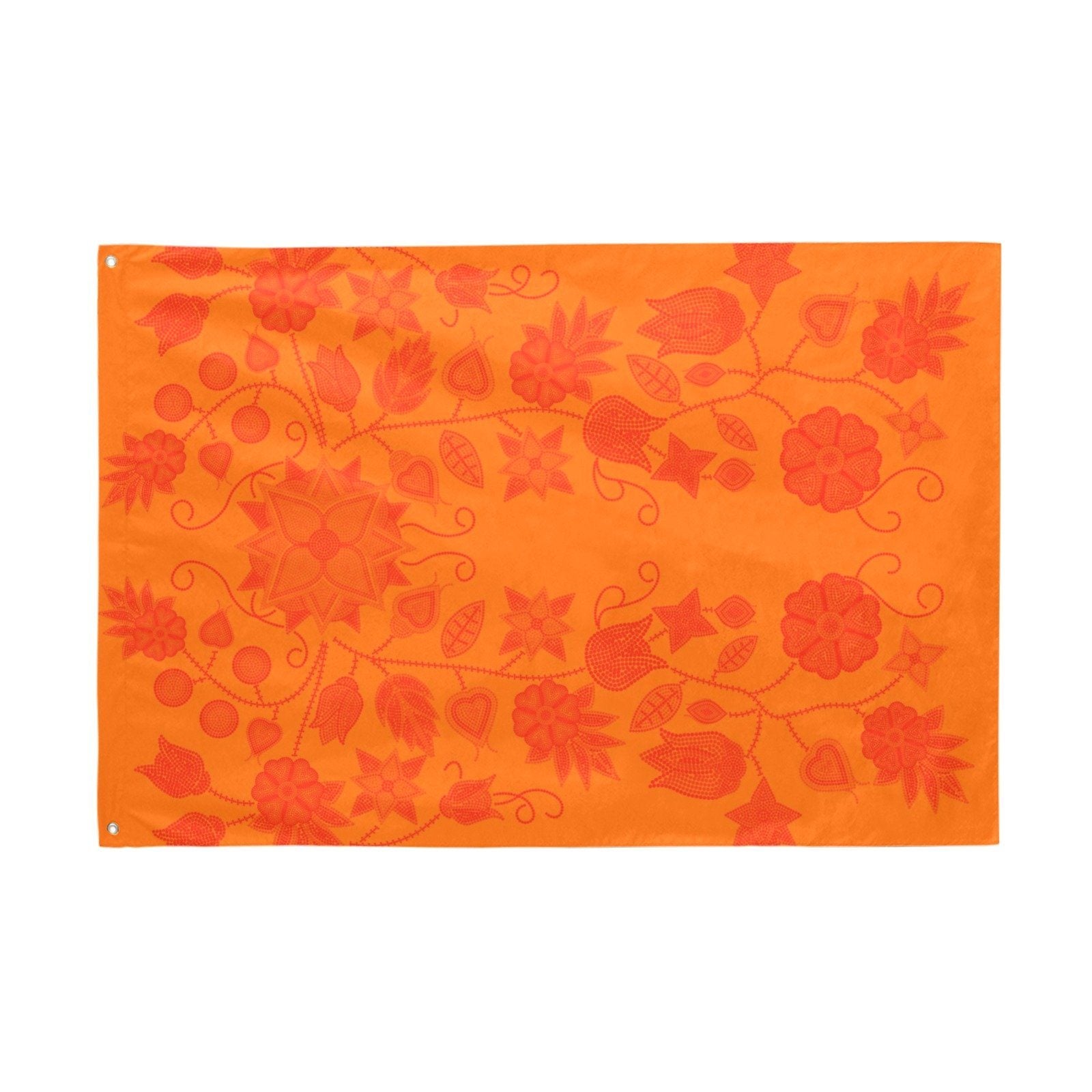 Floral Beadwork Real Orange Garden Flag 70"x47" Garden Flag 70"x47" e-joyer