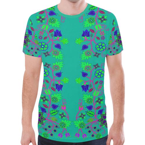 Floral Beadwork Seven Clans Deep Lake New All Over Print T-shirt for Men (Model T45) New All Over Print T-shirt for Men (T45) e-joyer