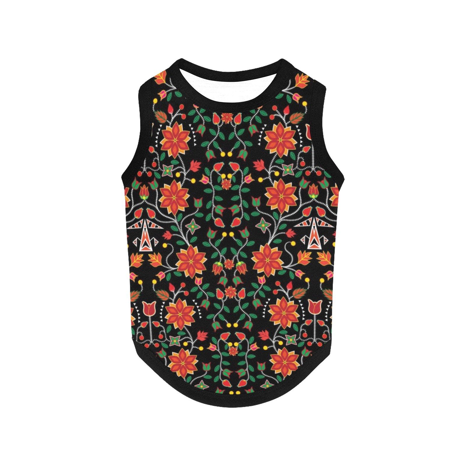 Floral Beadwork Six Bands All Over Print Pet Tank Top Pet Tank Top e-joyer