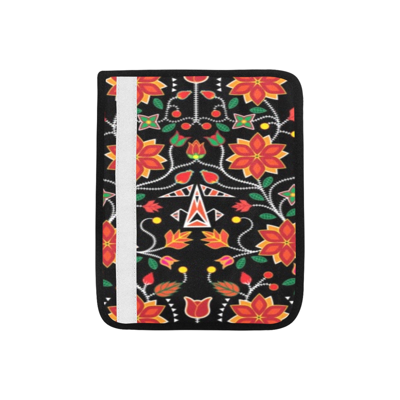 Floral Beadwork Six Bands Car Seat Belt Cover 7''x12.6'' (Pack of 2) Car Seat Belt Cover 7x12.6 (Pack of 2) e-joyer