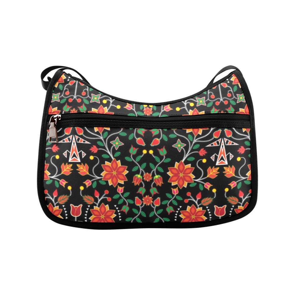 Floral Beadwork Six Bands Crossbody Bags (Model 1616) Crossbody Bags (1616) e-joyer