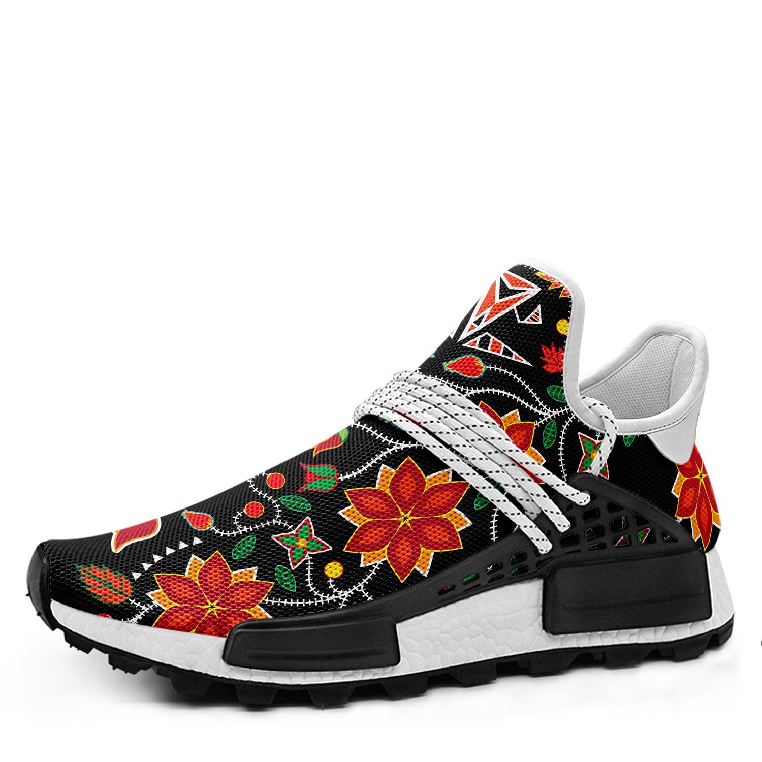 Floral Beadwork Six Bands Okaki Sneakers Shoes 49 Dzine