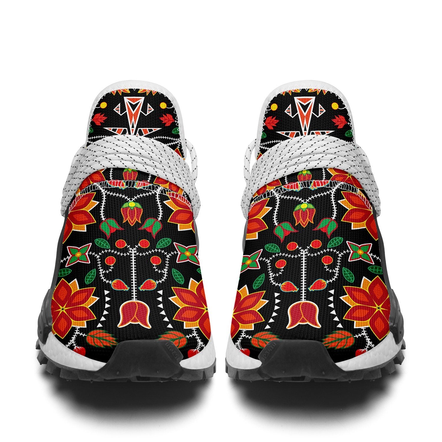 Floral Beadwork Six Bands Okaki Sneakers Shoes 49 Dzine