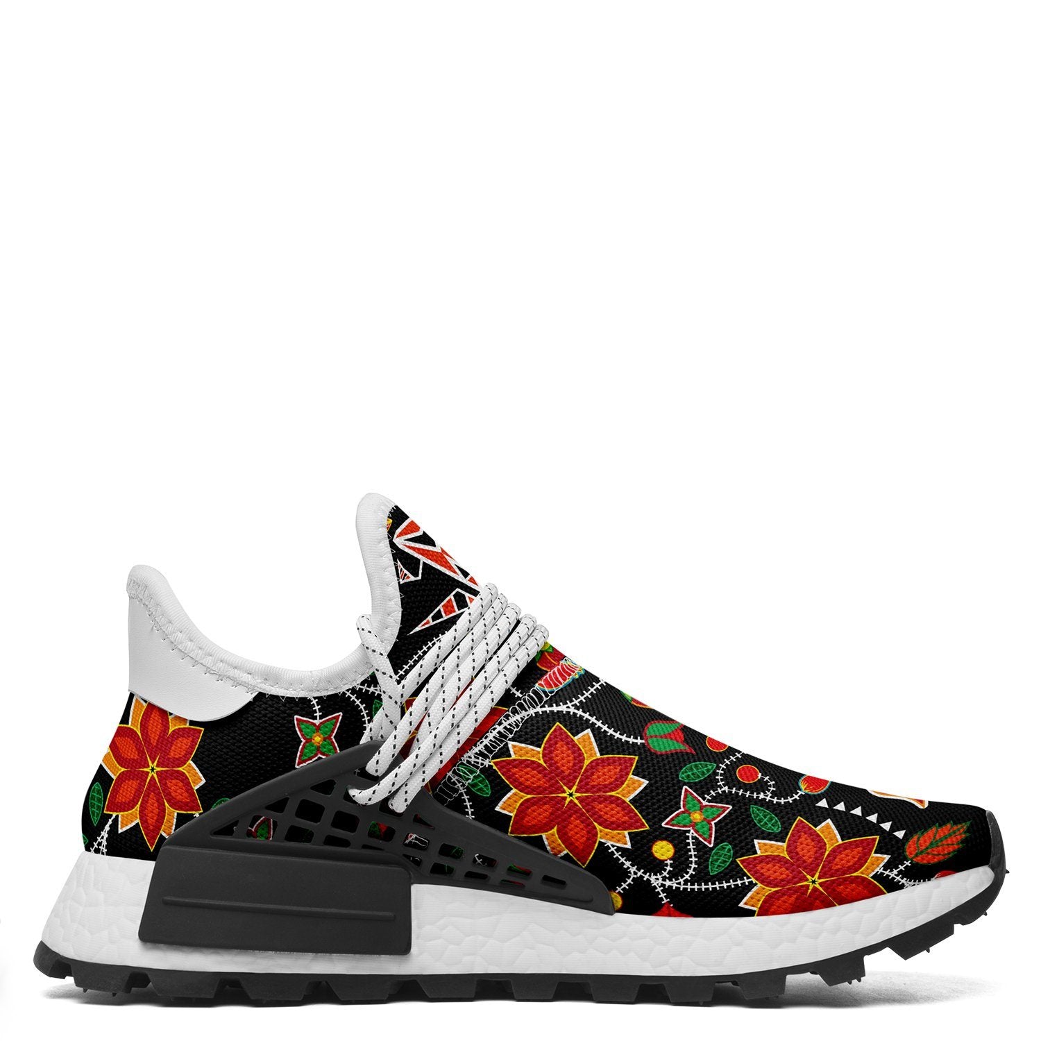 Floral Beadwork Six Bands Okaki Sneakers Shoes 49 Dzine