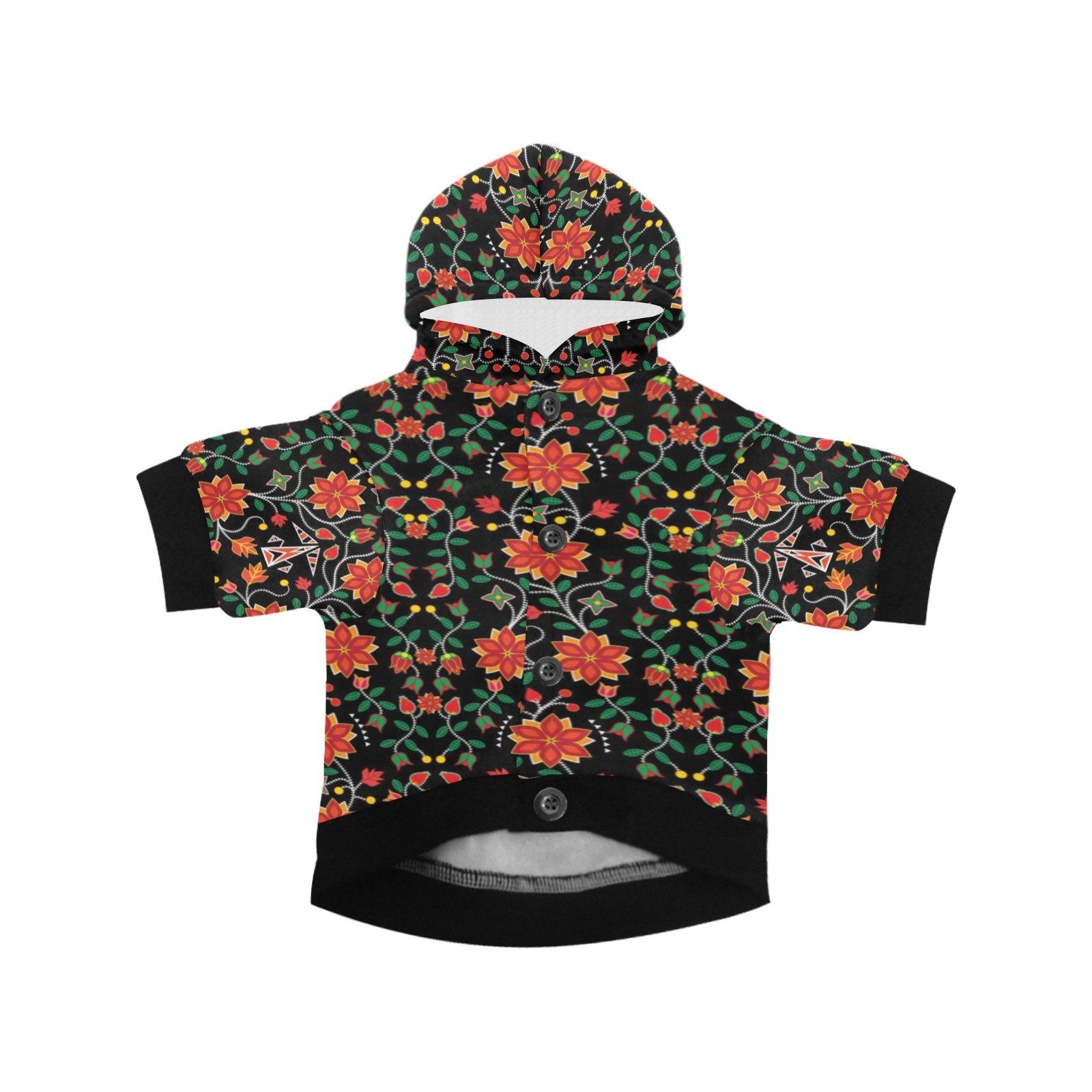 Floral Beadwork Six Bands Pet Dog Hoodie Pet Dog Hoodie e-joyer