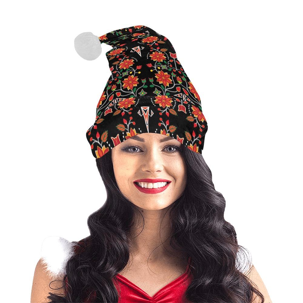 Floral Beadwork Six Bands Santa Hat Santa Hat e-joyer