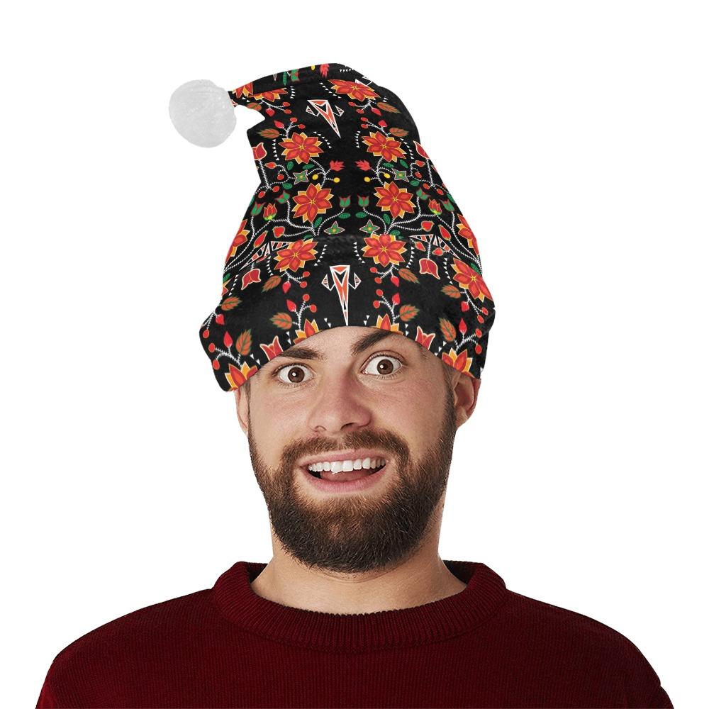 Floral Beadwork Six Bands Santa Hat Santa Hat e-joyer