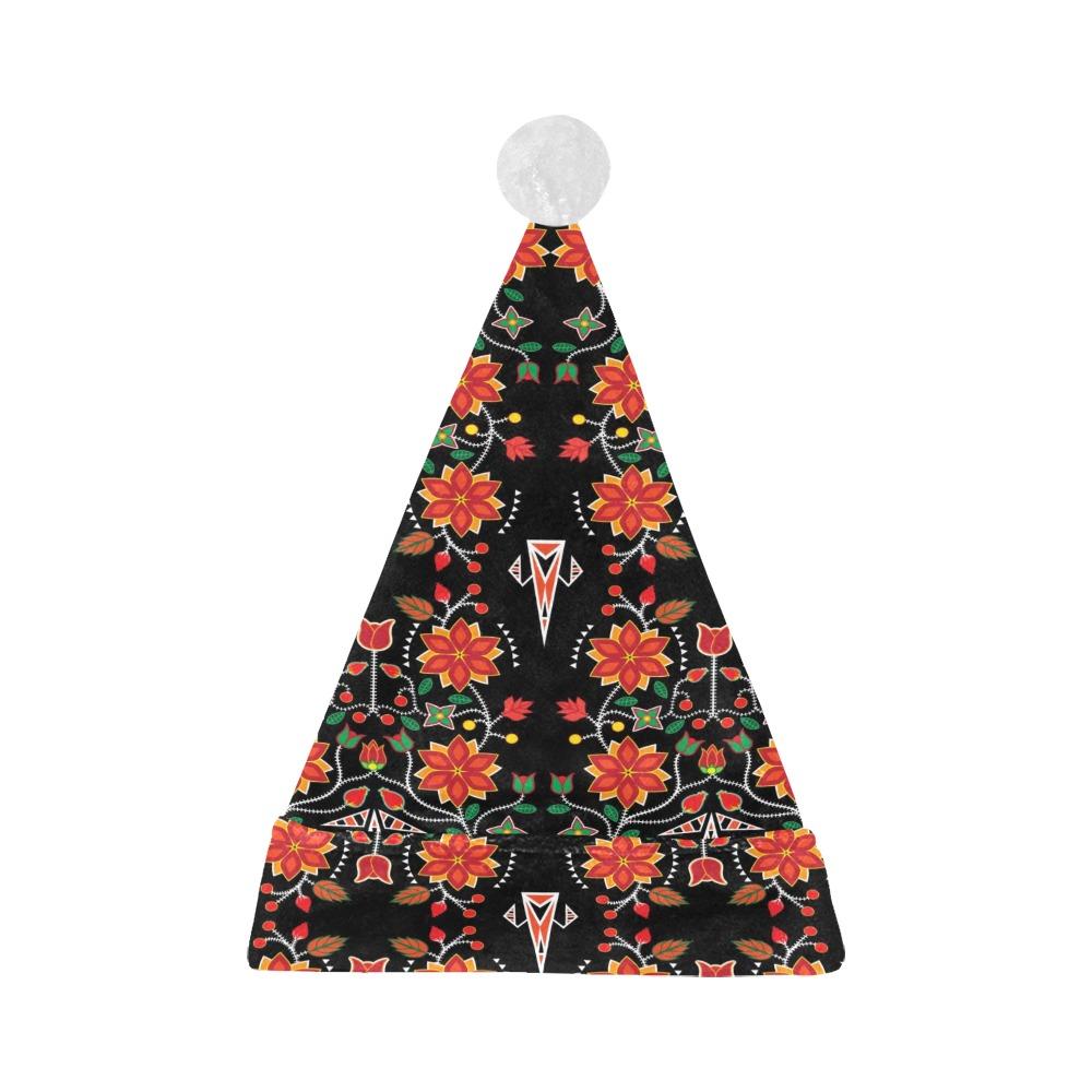 Floral Beadwork Six Bands Santa Hat Santa Hat e-joyer
