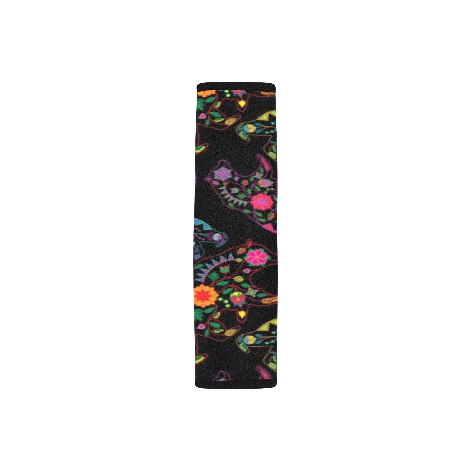 Floral Bear Car Seat Belt Cover 7''x12.6'' (Pack of 2) Car Seat Belt Cover 7x12.6 (Pack of 2) e-joyer