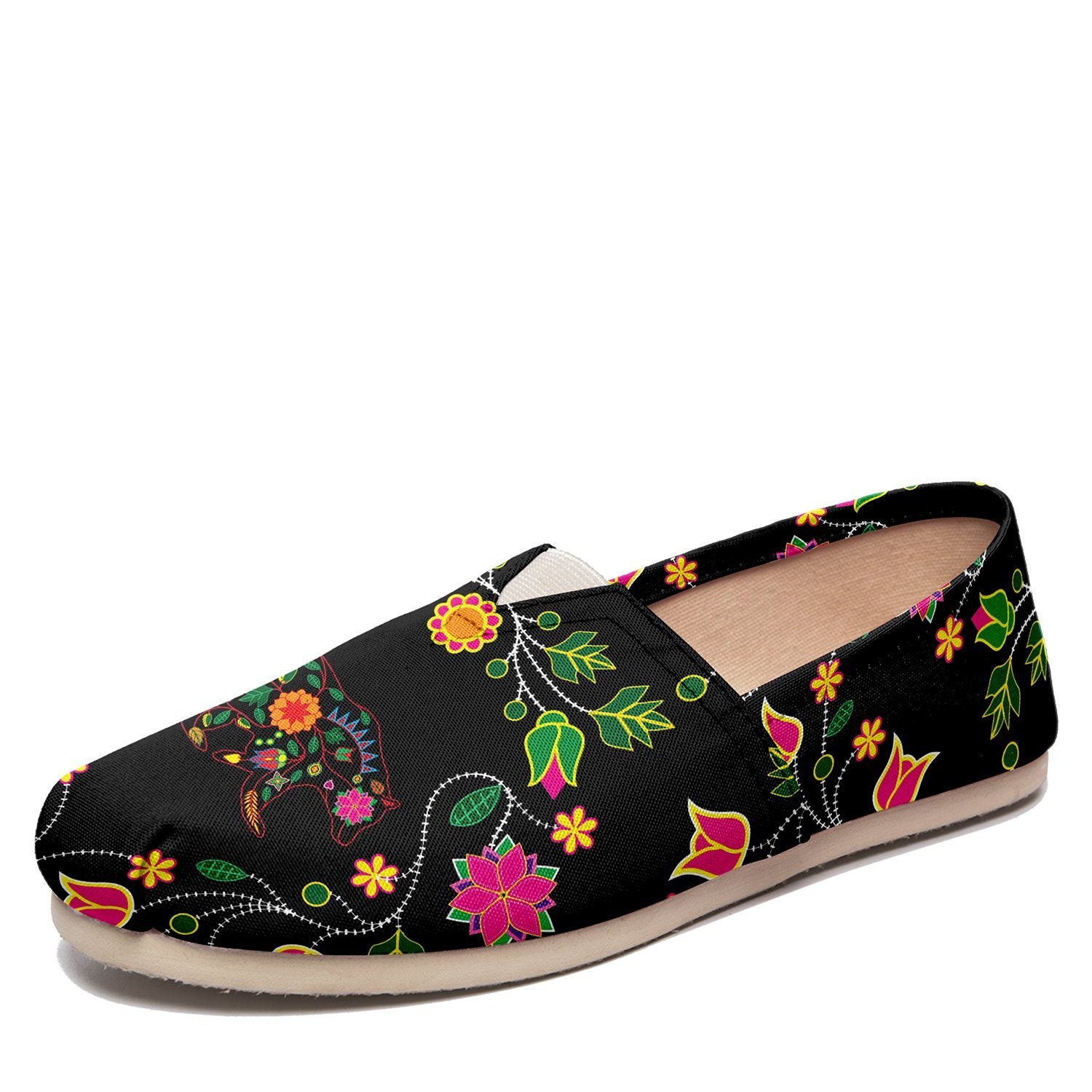 Floral Bear Casual Unisex Slip On Shoe Herman